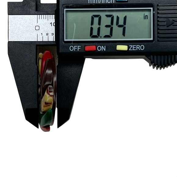 7 Vintage Coat Buttons Bakelite Celluloid Early Plastic Sewing Notions Fashion - Picture 4 of 8